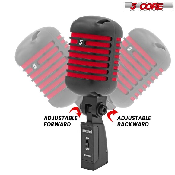 5Core Vintage Microphone Classic Dynamic Professional XLR Studio Retro Style Mic - Picture 8 of 10